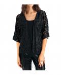 Designer-Spitzenjacke schwarz