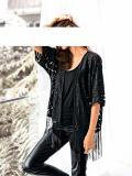 Designer-Spitzenjacke schwarz
