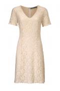 Designer-Spitzenkleid champagner