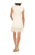 Designer-Spitzenkleid ecru