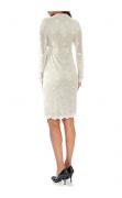 Designer-Spitzenkleid ecru