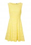 Designer-Spitzenkleid gelb