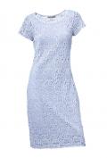 Designer-Spitzenkleid hellblau