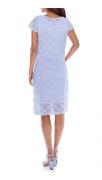 Designer-Spitzenkleid hellblau