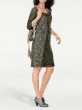Designer-Spitzenkleid khaki