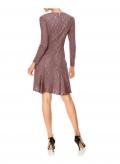 Designer-Spitzenkleid mauve