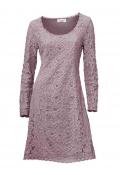 Designer-Spitzenkleid mauve