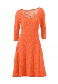 Designer-Spitzenkleid orange