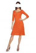 Designer-Spitzenkleid orange
