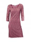 Designer-Spitzenkleid rosé