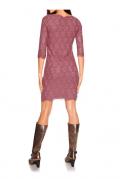 Designer-Spitzenkleid rosé