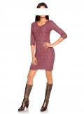 Designer-Spitzenkleid rosé