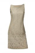 Designer-Spitzenkleid sand