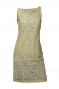 Designer-Spitzenkleid sand