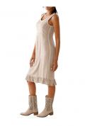 Designer-Spitzenkleid sand