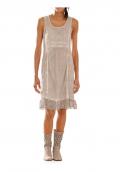 Designer-Spitzenkleid sand