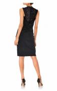 Designer-Spitzenkleid schwarz