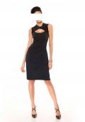 Designer-Spitzenkleid schwarz