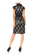 Designer-Spitzenkleid schwarz