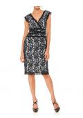 Designer-Spitzenkleid schwarz