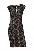 Designer-Spitzenkleid schwarz