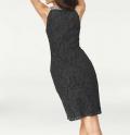 Designer-Spitzenkleid schwarz