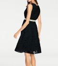 Designer-Spitzenkleid schwarz