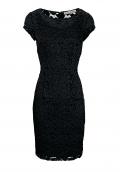 Designer-Spitzenkleid schwarz