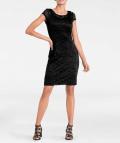 Designer-Spitzenkleid schwarz