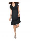 Designer-Spitzenkleid schwarz Gr. 36