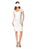 Designer-Spitzenkleid weiß