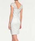 Designer-Spitzenkleid weiß