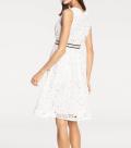 Designer-Spitzenkleid weiß