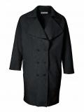 Designer-Spitzenmantel schwarz