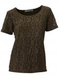 Designer-Spitzenshirt khaki