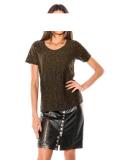 Designer-Spitzenshirt khaki