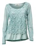 Designer-Spitzenshirt mint