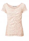 Designer-Spitzenshirt rosé