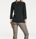 Designer-Spitzenshirt schwarz