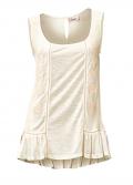 Designer-Spitzentop offwhite