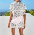 Designer-Spitzentunika offwhite