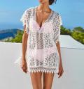 Designer-Spitzentunika offwhite