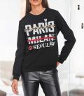 Designer-Statement-Sweatshirt schwarz