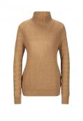 Designer-Stehkragenpullover camel