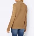 Designer-Stehkragenpullover camel