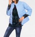 Designer-Steppjacke blau