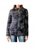 Designer-Steppjacke blau-bunt
