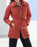 Designer-Steppjacke kaminrot