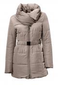 Designer-Steppjacke taupe