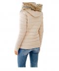 Designer-Steppjacke taupe